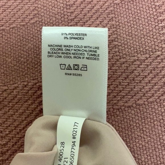 NWT Express bodycon sleeveless light pink bodysuit, size S - Picture 6 of 7